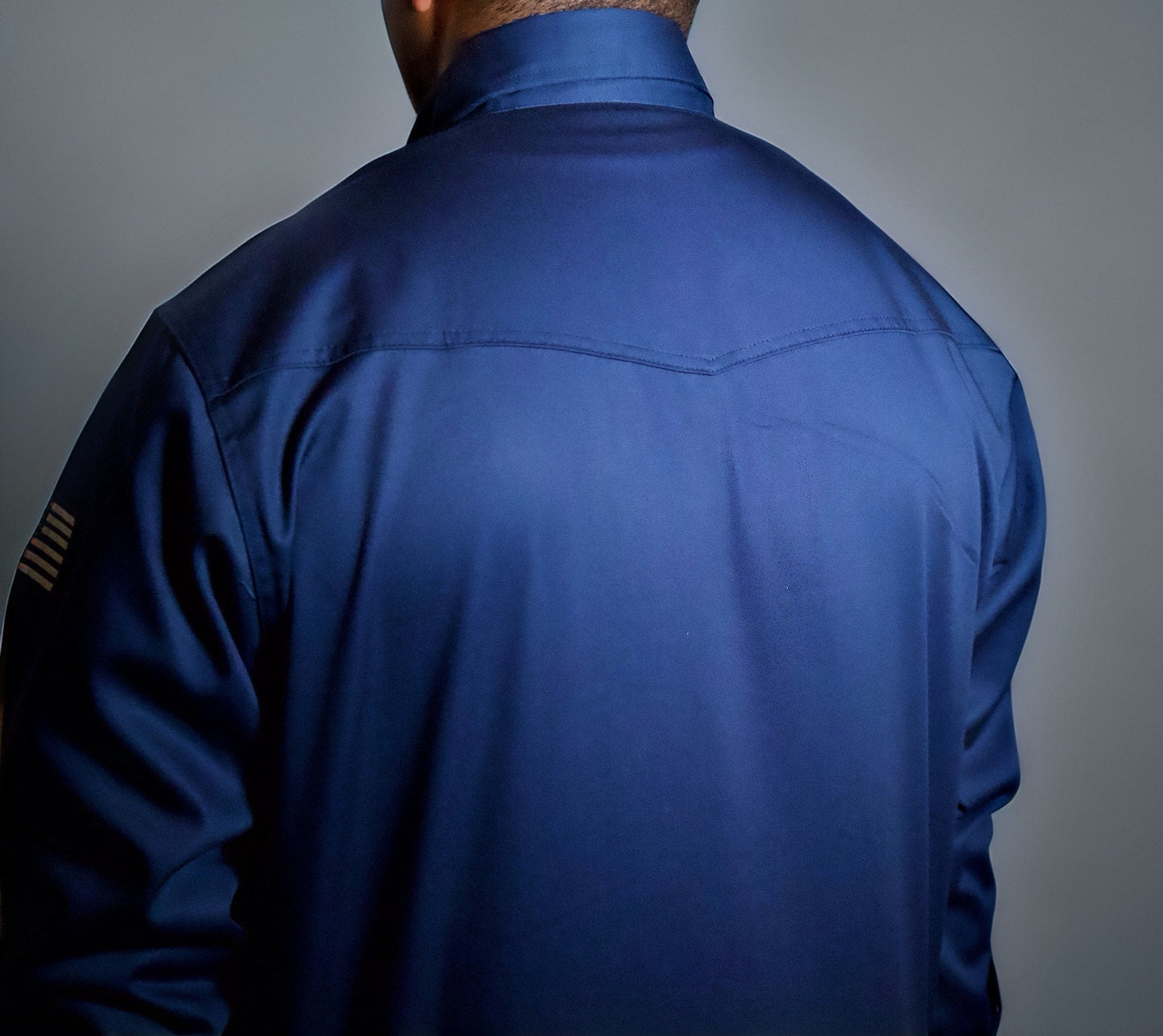 FR Western Style Pearl snap - Navy